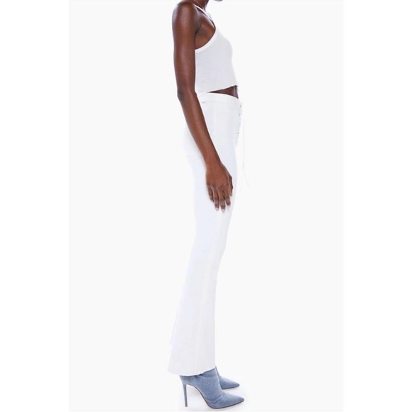 MOTHER The Lace Up High Waisted Weekender Totally Innocent - Picture 2 of 10